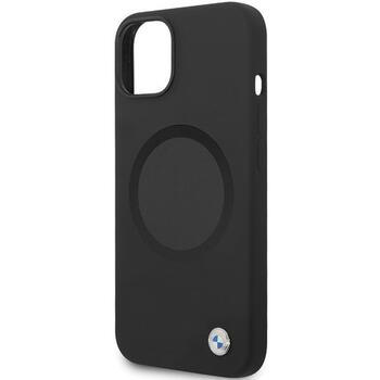 BMW BMHMP14SSILBK2 Aizmugurējais Apvalks Priekš Apple iPhone 13 / 14 / 15 (BMHMP14SSILBK2)