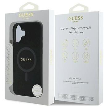 Guess GUHMP16SPSAHMCK Saffiano Classic Logo MagSafe Aizsargapvalks priekš iPhone 16 6.1