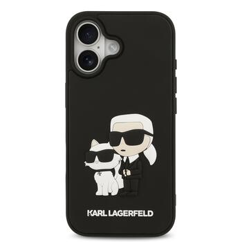 Karl Lagerfeld 3D Rubber Double Heads Case Чехол для Apple iPhone 17 (KLHCP17S3DRKCNK)