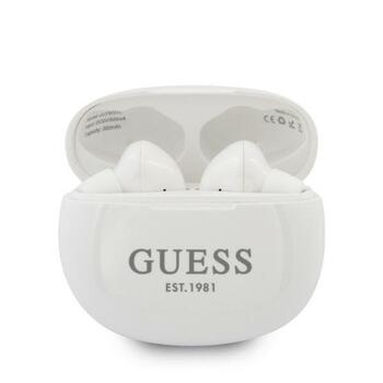Guess Headphones Bluetooth GUTWS1CWH TWS + Docking Station Беспроводные наушники / белый (GUTWS1CWH)