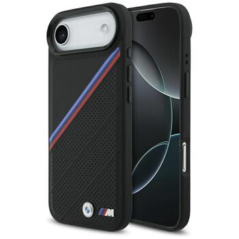 BMW M Tricolor Metal Logo MagSafe Case Aizsargapvalks priekš Apple iPhone 17 Air (BMHMP17M25PCSPEK)