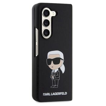 Karl Lagerfeld KLHCZFD5SNIKBCK Silicone Ikonik Aizsargapvalks priekš Z Fold5 / melns (KLHCZFD5SNIKBCK)