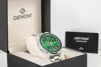 Giewont Chronograph Sapphire Vīriešu pulkstenis / sudrabaini zaļš (GW7290-B7)