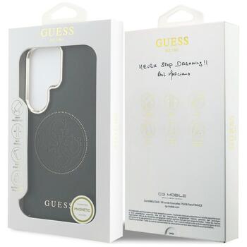 Case Guess Perforated Logo MagSafe Защитный чехол для Samsung Galaxy S26 Ultra / чёрный (GUHMS26L5PG4SRGK)