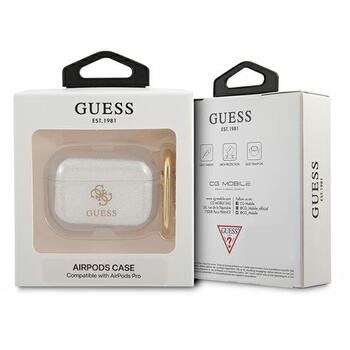 Guess GUAPUCG4GT Transparent Glitter Collection Aizsargapvalks priekš AirPods Pro (GUAPUCG4GT)