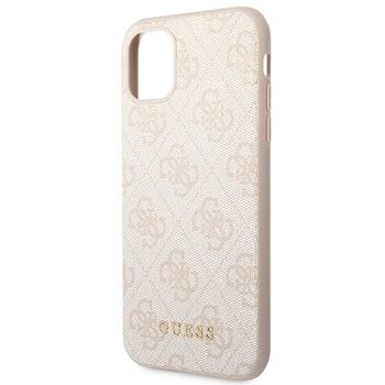 Guess GUHCN61G4GFPI Hardcase 4G Metal Gold Logo Aizsargapvalks priekš iPhone 11 6,1