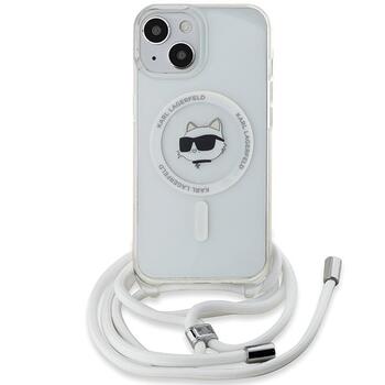 Karl Lagerfeld KLHMP13MHCCHNT IML Choupette Head & Cord Aizsargapvalks priekš iPhone 13/14/15 6.1