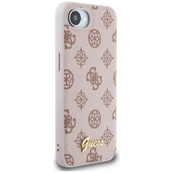 Case Guess Peony Script Logo MagSafe Защитный чехол для iPhone 16e / 17e / коричневый (GUHMPSE4PGPYSW)