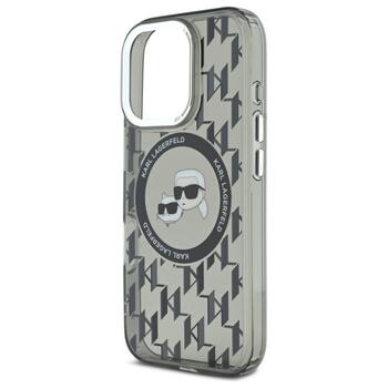 Karl Lagerfeld Hard IML Monogram Karl&Choupette Head MagSafe Case Aizsargapvalks priekš Apple iPhone 16 Pro (KLHMP16LHMCKMHK)
