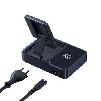 Baseus Nomos NH21 Qi2 160W 5-в-1 Беспроводное зарядное устройство со сворачиваемым кабелем / чёрная (E0121700)