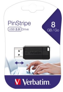Verbatim PinStripe USB Флэш-память 8GB (49062)