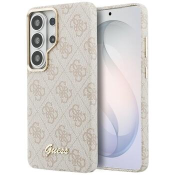 Guess 4G Script MagSafe Case Защитный чехол для Samsung Galaxy S26 Ultra / розовый (GUHMS26L5P4FWMSP)