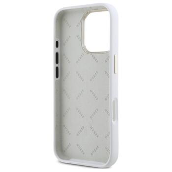 Guess GUHCP16LM4DGPH Silicone Logo Strass 4G Защитный чехол для iPhone 16 Pro 6.3
