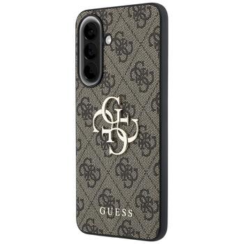 Guess Leather 4G Metal Logo Case Защитный чехол для Samsung Galaxy A37 5G / коричневый (GUHCSA374GMGBR)