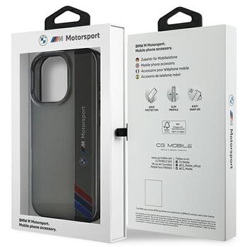 BMW Motorsport IML Vertical Stripe Aizsargapvalks Priekš Apple iPhone 16 Pro (BMHCP16L23HTFEG)