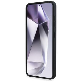 Case Karl Lagerfeld Silicone Metal Signature Logo Защитный чехол для Samsung Galaxy S25 / чёрный (KLHCS25SSCMSMVK)
