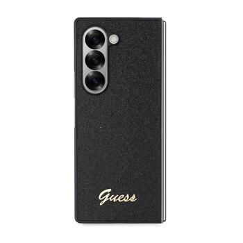 Guess PC/TPU Glitter Flakes Metal Logo Case Защитный чехол для Samsung Galaxy Z Fold 6 / чёрный (GUHCZFD6HGGSHK)
