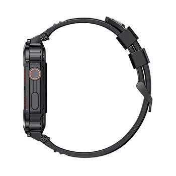 Smartwatch VELTORI VT200-1 Viedpulkstenis ar silikona siksniņu / melns (VT200-1)