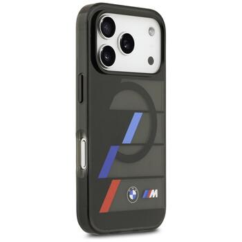 BMW M IML Metal Buttons Tricolor Lines MagSafe Case Aizsargapvalks priekš Apple iPhone 17 Pro (BMHMP17L25HTTRIK)