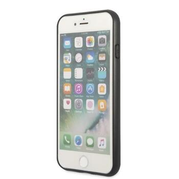 Guess GUHCI8PSATPK Saffiano Triangle Logo Защитный чехол для iPhone 7/8/SE 2020/SE 2022 / чёрный (GUHCI8PSATPK)