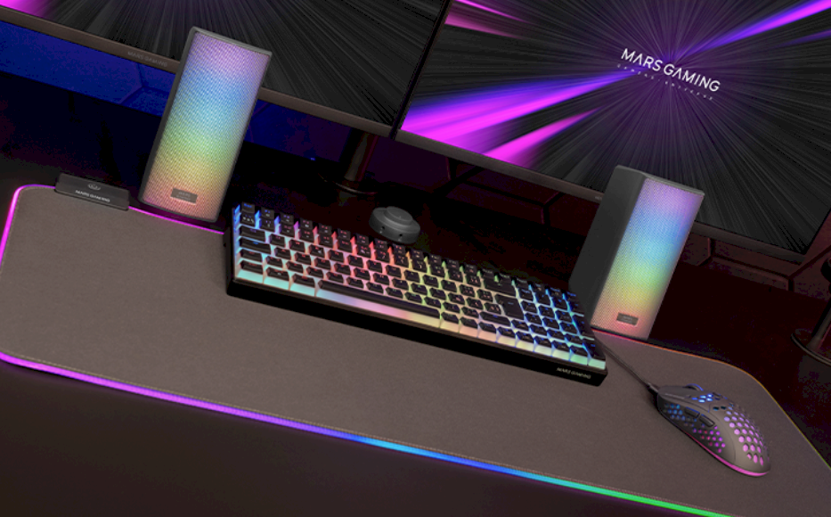 Mars Gaming MSRGB2 Bluetooth stereo skaļruņu sistēma datoram 15 W / melna (MSRGB2)