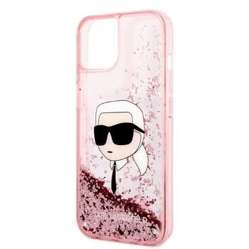 Karl Lagerfeld KLHCP14MLNKHCP Glitter Karl Head Aizsargapvalks priekš iPhone 14 Plus / 15 Plus 6,7