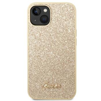 Guess GUHCP14SHGGSHD Glitter Script Aizsargapvalks priekš iPhone 14 / 15 / 13 6.1