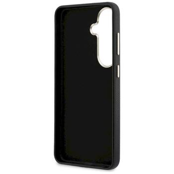 Guess Grained Big 4G Metal Logo Case Aizsargapvalks priekš Samsung Galaxy S26 Plus / melns (GUHCS26M5PS4RGGK)