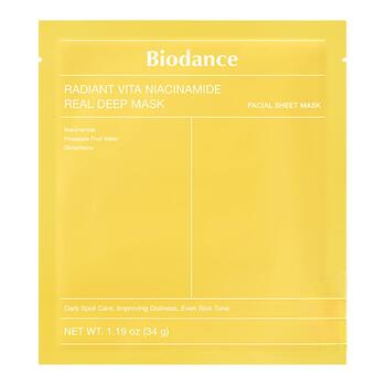 BIODANCE Radiant Vita Niacinamide Real Deep Mask 1 pc Маска для лица (8809937361459)