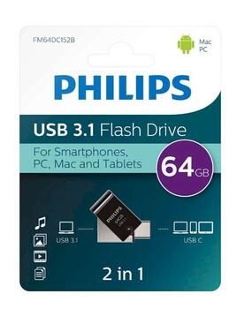 Philips FM64DC152B/00 USB 3.1 флеш-память 64GB (FM64DC152B)