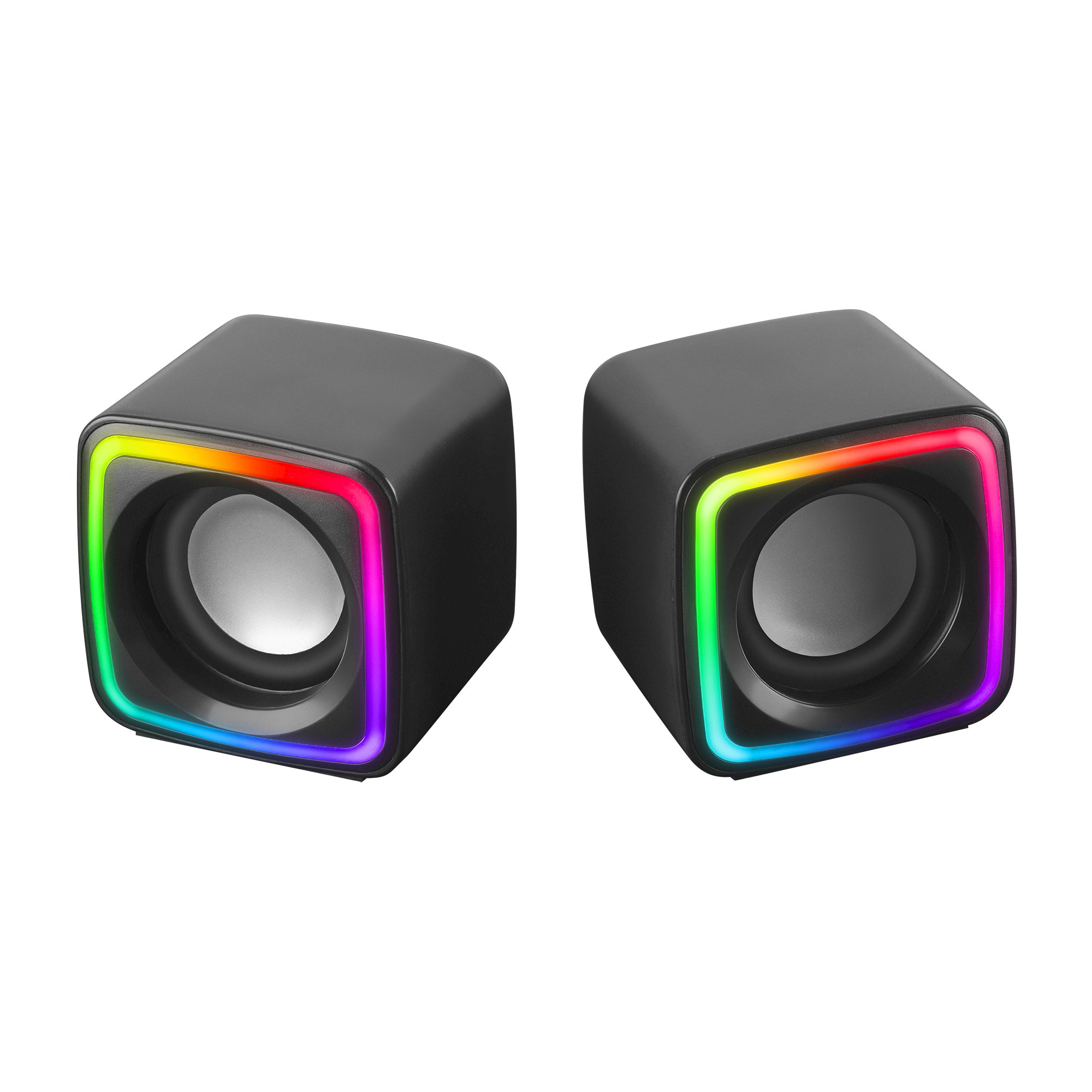 Mars Gaming MSCUBE Компактные RGB игровые колонки DSP 8W / чёрные (MSCUBE)