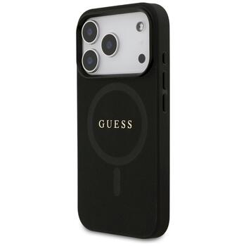 Guess Saffiano Classic Logo MagSafe Защитный чехол для iPhone 17 Pro / чёрный (GUHMP17LPSAHMCK)