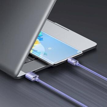 Baseus CAJY000505 Crystal Shine Series Кабель для передачи данных USB - USB-C 100W 2m / фиолетовый (CAJY000505)