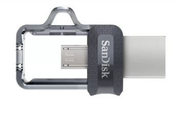 SanDisk Ultra Dual Drive Go Флешка с двумя разъемами USB-C и USB-A / 256 ГБ (SDDD3-256G-G46)