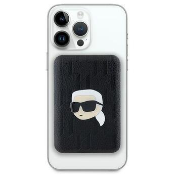 Karl Lagerfeld Induction Powerbank KLPB5FPGKSKIHK Зарядная батарея 16W 5000mAh Karl Head Pin MagSafe / чёрный (KLPB5FPGKSKIHK)