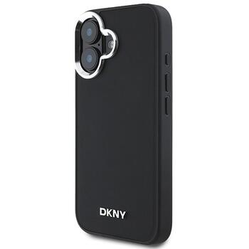 DKNY Plain Silver Logo MagSafe Защитный Чехол для Apple iPhone 16 (DKHMP16SPSCMCLK)