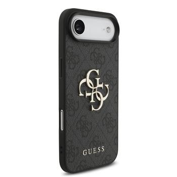 Guess PU 4G Metal Logo Strap Case Чехол для Apple iPhone 17 Air (GUHCP17MP4GMGSK)