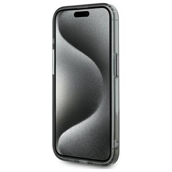 Karl Lagerfeld KLHMP15LHLSCHK Hardcase IML Metal Choupette Head Mag Aizsargapvalks priekš iPhone 15 Pro 6.1