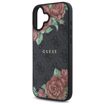 Guess GUHMP16SP4ROPEMCK 4G Flowers Print MagSafe Чехол для Apple iPhone 16 (GUHMP16SP4ROPEMCK)