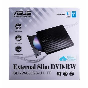 Asus SDRW-08D2S-U Lite Внешнее оптическое устройство (SDRW-08D2S-U)