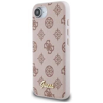 Case Guess Peony Script Logo MagSafe Защитный чехол для iPhone 16e / 17e / коричневый (GUHMPSE4PGPYSW)