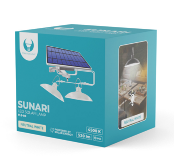 Forever Light SUNARI Dubultā saules lampa LED / FLS-80 / 6W / 520lm / 4500K / 5500mAh (RTV100385)