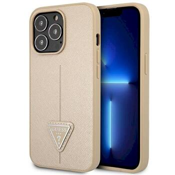 Guess GUHCP14XPSATLE Saffiano Triangle Logo Защитный чехол для iPhone 14 Pro Max 6,7