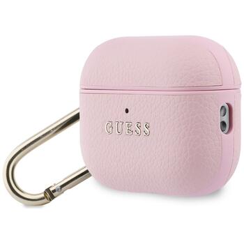 Case Guess Grained Classic Logo Hook Защитный чехол для AirPods Pro 3 / розовый (GUAP3PGUGMP)