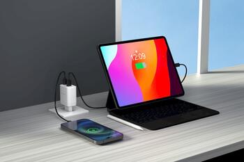 Swissten Travel Charger Core Gan USB-C PD 45W / USB-A QC 18W QC Зарядное устройство (22071330)