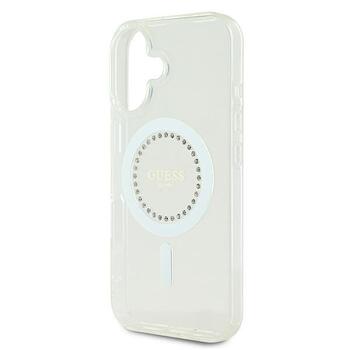 Guess GUHMP16MPFTDTEH Hardcase IML Rhinestones MagSafe Защитный чехол для iPhone 16 Plus 6.7