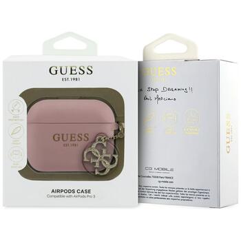 Guess 4G Charm Silicone Case Чехол для наушников Apple AirPods Pro 3 (GUAP3LECG4P)