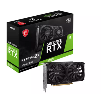 MSI GeForce RTX 3050 Видеокарта 6GB GDDR6 (V812-055R)
