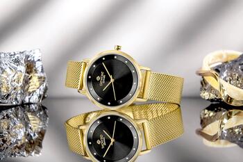 Giewont Sapphire Женские часы / золотой-черный (GW4130-B3)
