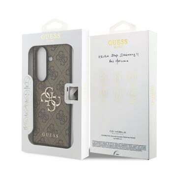 Guess PU 4G Metal Logo Case Aizsargapvalks priekš Samsung Galaxy Z Fold 7 / brūns (GUHCZFD74GMGBR)